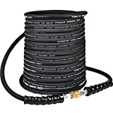 YAMATIC Kink Resistance 4000 PSI, 3/8" X 50 FT Pressure Washer Hose, Cold & Hot Water Max 212°F, Real 3/8 Inch Hose and 3/8" Quick Connector