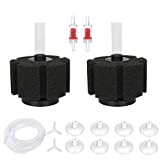 ALEGI Aquarium Sponge Filter with Airline Tubing, Check Valves, Suction Cups for 55 Gallon Fish Tank, Betta, Nano, Shrimp, Fry