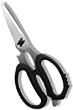 CANARY Japanese Kitchen Shears Dishwasher Safe Come Apart Blade, Multipurpose Kitchen Scissors Heavy Duty, Made in JAPAN, Sharp Japanese Stainless Steel, Black