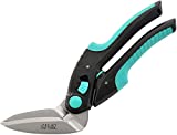 C.JET TOOL 10" Heavy Duty Scissor, Multipurpose, Cardboard and Carpet Scissors, Professional Soft Grip Stainless Steel (Turquoise)