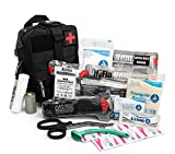 Scherber Premium IFAK Kit Trauma Pack | Fully Stocked MOLLE Pouch w/CAT Tourniquet, HyFin Vent Chest Seal, & Israeli Bandage | Trauma Kit for Emergency, Gunshot, Bleeding, & Major Wound Care (Black)