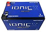 Lithium Ion Deep Cycle Battery 12V 12Ah - Ionic 12V12-EP - Built in Bluetooth Monitoring - 8 Year Warranty - Maximum 300W output per battery / Peak (3sec) 700W output per battery