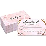 Appointment Reminder Cards, Marble and Rose Gold Foil Design (3.5 x 2 In, 100 Pack)