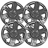 Motorup America Auto Hubcap Set of 4, 15 inch Snap On Wheel Covers - Fits 03-07 Toyota Corolla