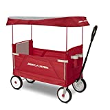 Radio Flyer 3-In-1 EZ Folding, Outdoor Collapsible Wagon for Kids & Cargo, Red Folding Wagon