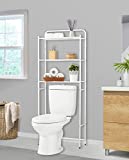 Oikos 3-Tier-Over-The-Toilet-Space Saver, Toilet Storage Rack, Bathroom Cabinet Tower Shelf, Bathroom Shelf Over Toilet, White