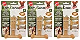 Ethical Pet 3 Pack of Bam-Bones Plus Durable Chew Toys for Dogs, Small, Chicken Flavor