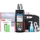 Wintact Digital Ultrasonic Thickness Gauge Tester Meter, Range 0.039 to 8.85 in with Probe for Measuring Metal and Nonmetal Materials, Steel, Silver, Plastic, Glass, PVC, Pipes