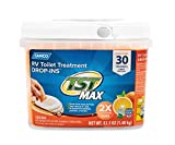 Camco TST MAX RV Toilet Treatment Drop-INs | Control Unwanted Odors and Break Down Waste and Tissue | Septic Tank Safe | Orange Scent | 30-pack (41183)