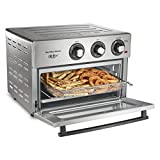 Hamilton Beach Air Fryer Countertop Toaster Oven, Includes Bake, Broil, and Toast, Fits 12 Pizza, 1800 Watts, 6 Cooking Modes, Stainless Steel