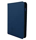 Card Guardian - 9 Pocket Premium Binder with Zipper for 360 Cards - Side Loading Pockets for Trading Card Games TCG (Blue)