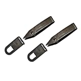 Uncle Bill's Sliver Gripper Tweezers Black Oxide Steel w/Keychain Clip (2-Pack)
