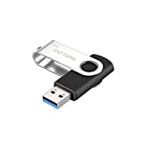 THKAILAR 128GB, 256GB, 512GB USB Flash Drive - USB Thumb Drive 3.0 for Business Traveler Works for External Storage Data, Swivel Design(128GB,Black)