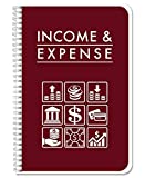 BookFactory Income & Expense Tracker Journal/Accounting Ledger Book/Bookkeeping Income and Expenses Tracking Ledger Log Book 108 Pages - 6" x 9" Wire-O (BUS-108-69CW-PP-(Income-Expense-BX)