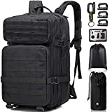 Monoki Military Tactical Backpack for Men, Large Army 3 Day Assault Pack, Molle Bag Rucksack, Emergency Backpack, Range Bag