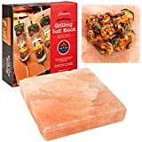 CAMERONS Himalayan Salt Grill Slab - Grilling Block 8 x 8 x 1.5 - Perfect for Cooking Meat, Veggies, Fish, and More! Great for BBQ Fans and Grillers!