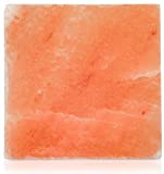 Himalayan Secrets Himalayan Salt Block Cooking Tile for Grilling or Serving - for Building Salt Walls As Well (8" x 8" x 2")