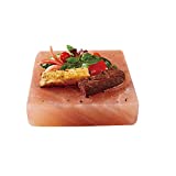 Himalayan Chef Natural Pink Salt Plate For Cooking, Grilling, Cutting and Serving-Rock, 3 Piece Set
