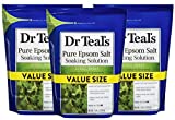 Dr Teal's Epsom Salt 3-Pack (21 lbs Total) Eucalyptus & Spearmint