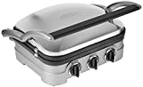 Cuisinart Panini Press, Stainless Steel Griddler, Sandwich Maker & More, 5-IN-1, GR-4NP1