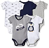 Hudson Baby Unisex Cotton Bodysuits, Chill Dude, 0-3 Months