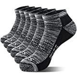 Womens Ankle Running Socks Athletic Low Cut Socks with Cushion Sport Socks 6 Pairs