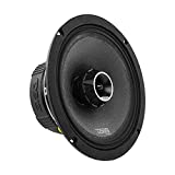 DS18 PRO-ZT8 8-Inch 2 Way Pro Audio Midrange Speakers with Built-in Bullet Tweeter, 4-Ohms, 550W Max, 275W RMS - Red Metal Mesh Grill Included (1 Speaker)