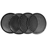 ACROPIX 8 Inch Universal Speaker Grills Cover Mesh Guard Protective Case Black - Pack of 4
