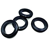 Rubber Grommet，1-1/2" ID 2" Drill Hole-Rubber Hole Plug-Rubber Plugs for Holes-Rubber Hole Grommet-Eyelet Ring-Firewall Hole，for Wires,Cables,Plugs,4pcs