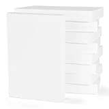 MESHA 12 PACK Cardboard Shirt Gift Boxes Large Gift Boxes with Lids For Presents, Clothes, Sweater, Robe 14.25"X 9.5"X1.8" White Wrapping Clothing Boxes For Hanukkah, Christmas, Birthdays,