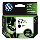 Original HP 67XL Black High-yield Ink Cartridge | Works with HP DeskJet 1255, 2700, 4100 Series, HP ENVY 6000, 6400 Series | Eligible for Instant Ink | 3YM57AN
