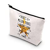Generic Hamilton Musical Broadway Makeup Bag There's a Million Things I Haven't Done But Just You Wait Hamilton Quote Cosmetic Bag Zipper Pouch Alexander Hamilton Gift