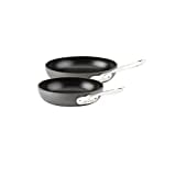 All-Clad HA1 Hard Anodized Nonstick 2 Piece Fry Pan Set 8, 10 Inch Induction Pots and Pans, Cookware Black