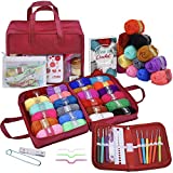 J MARK Crochet Kit for Beginners Adults and Kids -1320 Yards Knitting Kit with Yarn Set Crochet Hook & More