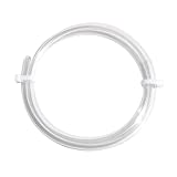 Quickun Lightweight Grade PVC Vinyl Tubing, 3/4" ID x 4/5" OD Plastic Flexible Hybrid Clear PVC Tubing Hose BPA Free Line, 10FT