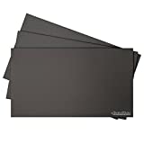 BuildTak 3D Printing Build Surface, 6.5" x 11.5" Rectangle, Black (Pack of 3)