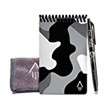 Rocketbook Smart Reusable Notebook - Dot-Grid Eco-Friendly Notebook with 1 Pilot Frixion Pen & 1 Microfiber Cloth Included - Lunar Winter Cover, Mini Size (3.5" x 5.5")