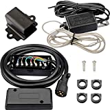 RVMATE 7 Way 8 Feet Trailer Cord Kit,Include 12V Breakaway Switch and Plug Holder, Trailer Connector Cable Wiring Harness with Waterproof Junction Box