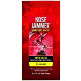 Nose Jammer Hunting Scent Control Dryer Sheets with Cover Scent for Deer Hunting, 15 Sheets Package