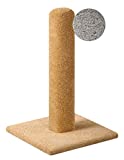 CozyCatFurniture 20, 25 & 30 inch Gray Carpet Cat Scratching Posts, Made in USA with Solid Wood Poles (30")