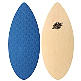 South Bay Board Co. - 41" / 36” Skipper Skimboard - Beginners Skim Board for Kids - Durable, Lightweight Wood Body with Wax-Free Textured Foam Top Deck - Performance Tear Drop Shape