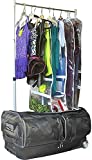 Ecogear 28" Travel Dream Duffel,Dance Costume Rack Duffle Carry-On Rolling Luggage with Large Rolling Duffel Bag, In-Line Wheel Garment Rack