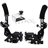 Obokidly Upgrade 2-in-1 USB Handbrake Support G29 Compatible with PS4/PS5 + PC for Simracing Game Sim Rig with Clamp (Black)