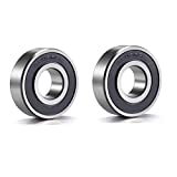 6203-RS Sealed Bearing - 17x40x12 - Lubricated - Chrome Steel (2 PCS)