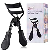 Fayoula Eyelash Curler, Lash Curler with 4 Refill Pads Eye Lash Curler with Spring Loaded Small Lash Curler Long Lasting No Pinching Portable Makeup Tools for Travel