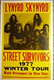 Lynyrd Skynyrd Street Survivors 1977 Winter Tour Concert Poster