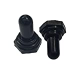 Gardner Bender GSW-20 Electrical Toggle Switch Covers, EDPM Rubber Cover, Moisture, Dust and Dirt Resistant, Pack of 2, Black