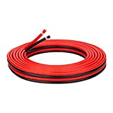 10 Gauge Wire - iGreely 30 FT 10/2 Gauge Tinned Copper Low Voltage Wire Electrical Wire Cable for Solar Panel Car Audio Automotive Trailer Marine Harness Wiring 10AWG 30Ft