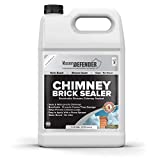 Chimney Brick Sealer, Clear Water-Based Siloxane Sealer - Breathable Waterproofer for All Exterior, Vertical Masonry Surfaces, 1 gal