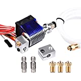 Wangdd22 E3D V6 Hot End Full Kit 1.75mm 12V Bowden/RepRap 3D Printer Extruder Parts Accessories 0.4mm Nozzle